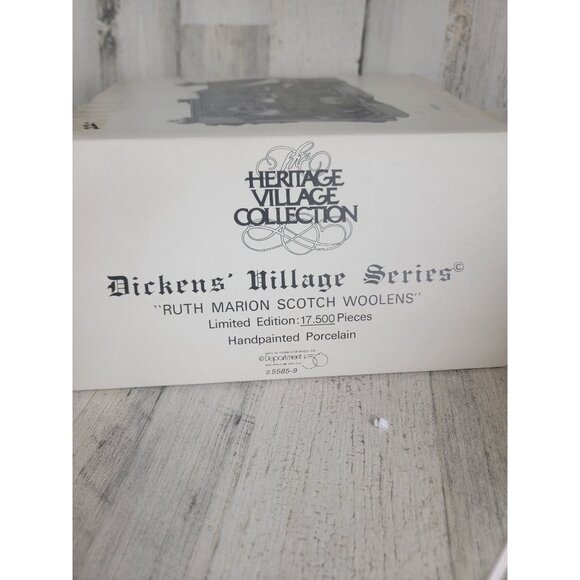 Dept 56 55859 Ruth Marion Scotch woolens village accessory xmas - Picture 9 of 9